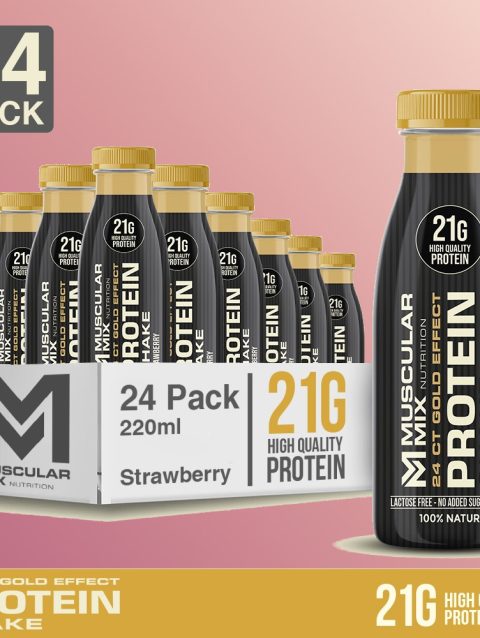 Muscular Mix 21g Protein Shake - Strawberry Pack of 24